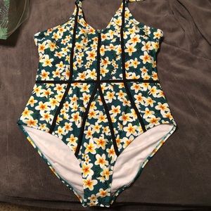 CUPSHE Young and Vigor print one-piece swimsuit